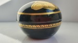 Cutie bijuterii foarte veche, lemn asia, opera arta vintage