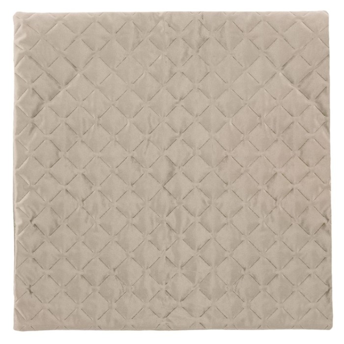 Față de Pernă Decorativă, Model Romburi, Culoare Bej, Dimensiune 45x43cm, Material Poliester