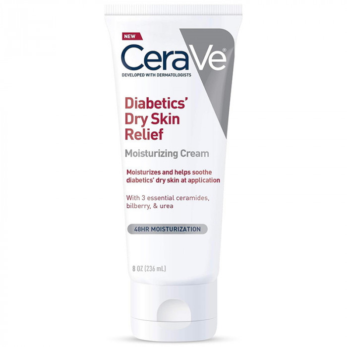 Crema de Fata si Corp, CeraVe, Diabetic&#039;s Dry Skin, pentru Hidratare Intensa, impotriva Pielii Uscat