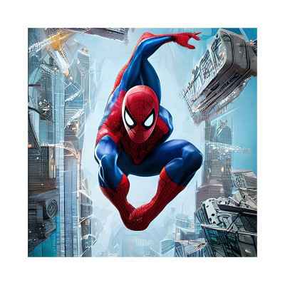 Sticker decorativ, Spider-Man, Multicolor, 55 cm, 6339ST foto