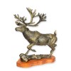 Elan-figurina din fonta cu un soclu din lemn HA-99, Statuete