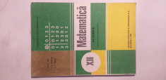 Manual Matematica - Algebra clasa a XII-a, 1994 foto