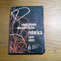 RETORICA - Pagini alese - Vol. I - Sanda Ghimpu, Alex. Ticlea - 1993, 429 p.