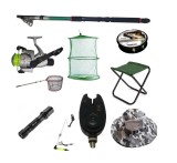 Set lanseta pescuit telescopica eastshark de 3.6m, mulineta pentru Pescuit Sportiv si accesorii