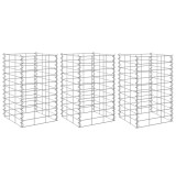 Cumpara ieftin Straturi inaltate gabion, 3 buc., 30x30x50 cm, fier
