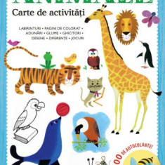 Animale. Carte de activități. Peste 100 de autocolante! - Paperback brosat - Alain Grée - Litera mică