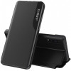 Husa Piele OEM Smart View pentru Samsung Galaxy A42 5G, Neagra