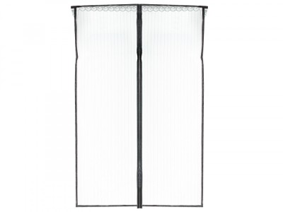 Plasa de tantari magnetica iMK&amp;reg;, neagra, pentru usa 85X210CM foto