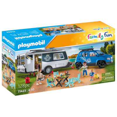 Playmobil - Rulota Cu Masinuta foto