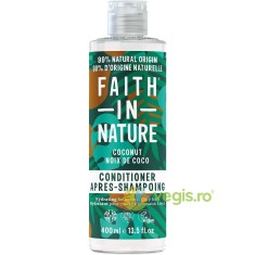 Balsam Natural Hidratant cu Cocos pentru Par Normal sau Uscat 400ml