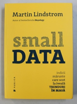 SMALL DATA - INDICII MARUNTE CARE SCOT LA IVEALA TRENDURI IN MASA de MARTIN LINDSTROM , 2016 foto