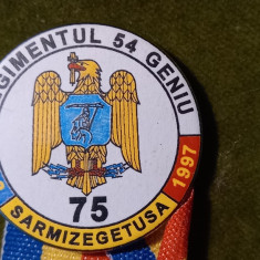 INSIGNA - REGIMENTUL 54 GENIU SARMIZEGETUZA - 75 ANI - 1922 - 1997