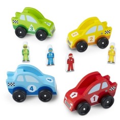 Set Masinute de Curse Melissa &amp;amp; Doug din Lemn foto