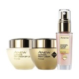 Cumpara ieftin Set Anew (2x Crema 45+ zi,noapte 50 ml,ser Renewal Power 30), Avon