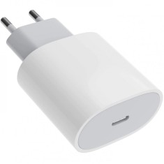 Adaptor pentru iPhone, Type-C, Fast charge, Putere 20 W , Alb