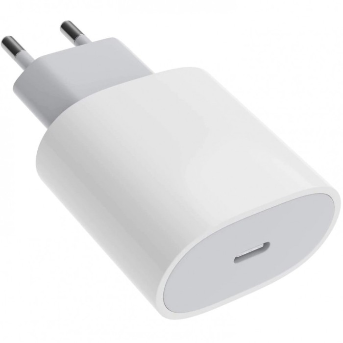 Adaptor pentru iphone, type-c, fast charge, putere 20 w, flippy, alb