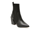 Botine elegante ALDO negre, GANINA 001, din piele naturala si material textil