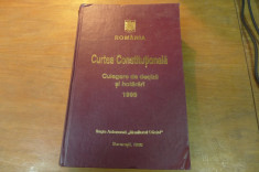 Curtea Constitutionala - culegere - 1995 Monitorul Oficial 1996 foto