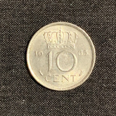 Moneda 10 cenți 1965 Olanda