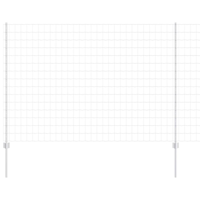 vidaXL &Icirc;ngrădire cu st&acirc;lpi Argintiu 1.5 x 10 m Oțel 3336174