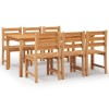 Set mobilier de gradina, 7 piese, lemn masiv de tec