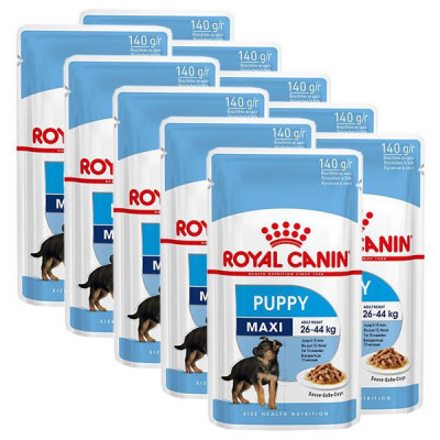 Pliculeț Royal Canin Maxi Puppy 10 x 140 g foto