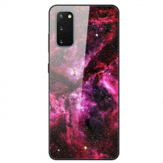 Husa Samsung Galaxy S20 model Glass Pink Galaxy, Antisoc, TPU Hybrid, Viceversa foto