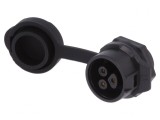 Conector Circular Soclu 16mm 3PIN Aurit Mamă