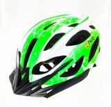 Casca biciclisti AVO-48, culoare alb/verde mat, marime L (58-62cm) Cod:U00351