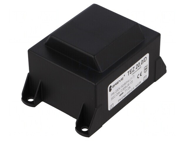 Transformator &icirc;ncapsulat 20VA 230VAC 24V PCB