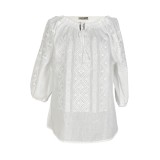 Bluza tip ie dama B23, alb creta , marimea S