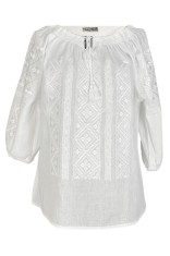 Bluza tip ie dama B23, alb creta , marimea S