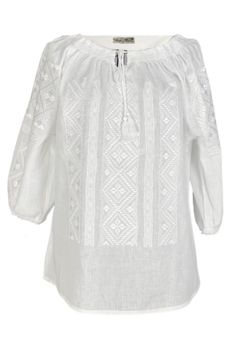 Bluza tip ie dama B23, alb creta , marimea 4XL