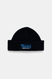 Tommy Jeans căciulă din amestec de l&acirc;nă culoarea bleumarin, AM0AM13675