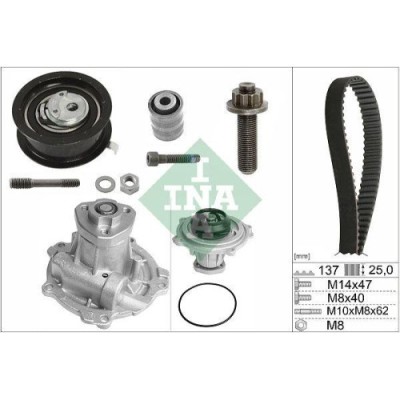 Kit distributie + Pompa apa Audi A4 B5 (8d2), A4 B5 Avant (8d5), A6 C5 (4b2), A6 C5 Avant (4b5); Vw Passat B5 (3b2), Passat B5 Variant (3b5), 1.9 TDi foto