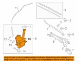 Rezervor spalator parbriz HYUNDAI SONATA (DN8), 04.2019-04.2023, fara pompa spalare parbriz, fara spalator faruri, fara senzor nivel lichid (cu gaura