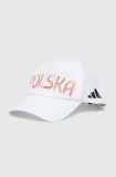 adidas Performance sapca Polska culoarea alb, cu imprimeu, JF1017