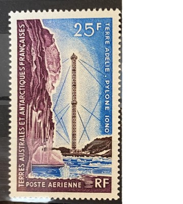 PC120 - Teritoriul Sudic si Antarctic Francez (TAAF) 1966 Telecomunicatii, serie MNH, 1v foto