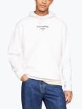 Cumpara ieftin Hanorac barbati HOODY cu imprimeu cu logo pe spate, croiala Regular fit, Alb, XL