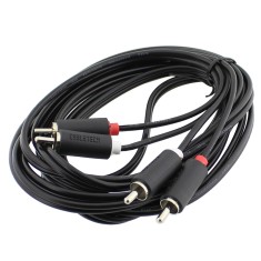 Cablu 2xRCA tata - 2xRCA tata, 3m, Cabletech - 401904