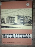 Revista Arhivelor nr. 2, Anul II, 1959. Psihologie, Sociologie. Limba Romana. Format Brosata