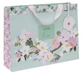 Punga de cadou - Landscape Large - Aqua Floral | Glick