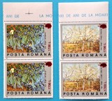 TIMBRE ROMANIA LP1513/2000 100ani moartea Van Gogh -supratipar PALETA per. -MNH, Nestampilat