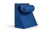 Perna ortopedica antireflux pentru citit si TV, 60x68x30 cm, albastra