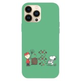 Husa compatibila cu Apple iPhone 15, Viceversa, model A helping hand from Snoopy , Silicon, TPU, Transparent, Carcasa