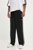 Adidas Originals pantaloni Adicolor Baggy Fit Firebird Pant barbati, culoarea negru, drept, IZ4801