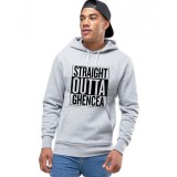 Hanorac Barbati Gri - Straight Outta Ghencea - 2XL