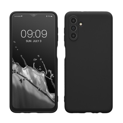 Husa kwmobile pentru Samsung Galaxy A04s, Silicon, Negru, 58921.01 foto