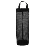Dispenser Negru pentru Pungi și Sacoșe &ndash; Suport Depozitare Vertical din PVC, 38.5 x 16 cm 1 bucata Negru 1 buc organizator