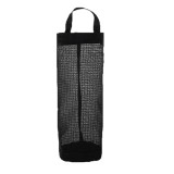 Dispenser Negru pentru Pungi și Sacoșe &ndash; Suport Depozitare Vertical din PVC, 38.5 x 16 cm 1 bucata Negru 1 buc organizator